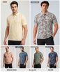 Denmonk Men’s Imported Korean Check Lycra Printed Polo T-Shirt | 180 GSM | Regular Fit