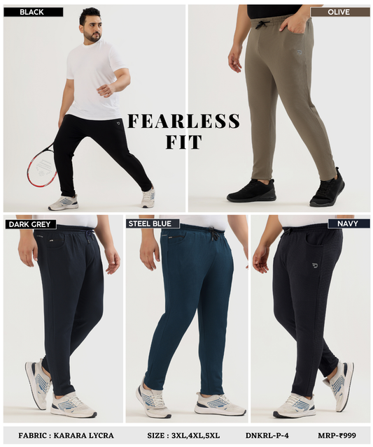KararaFlex TrackPant - Imported Karara Lycra Plus Size Lower (GSM 260)