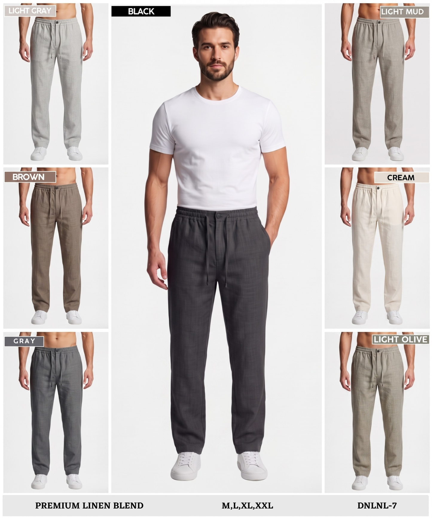 Men's Premium Linen Casual Pant | Perfect Casual Collection | Lightweight Comfort Fit
