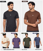 Imported Mesh Jacquard Lycra Sports T-Shirt for Men | 170 GSM | Regular Fit