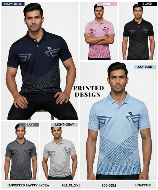 Imported Matty Lycra Polo T-Shirts (GSM 200)