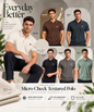 Imported Micro Check Textured Polo T-Shirt for Men | 220 GSM | Rregular Fit