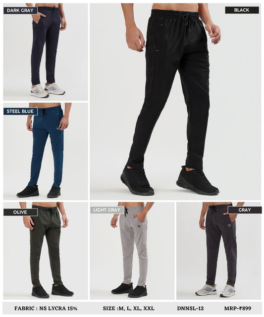 NS Laser Move Trackpant - Imported Ns Parachute Lycra Lower (20% Lycra, GSM-145)