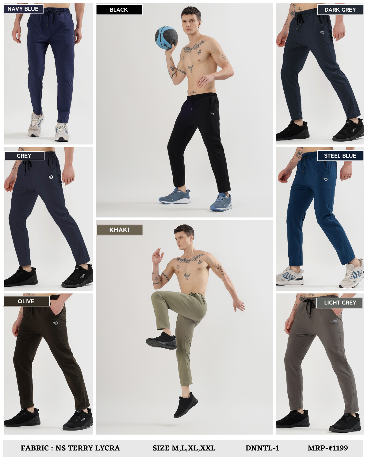 Power Play Trackpant -  Imported Ns Terry Lycra (GSM 180-190)