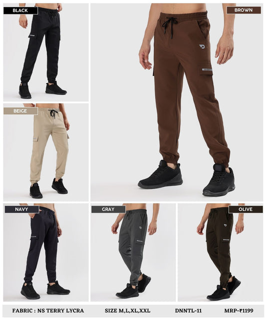Utility  Cargo Joggers - Imported Ns Terry Lycra Lower (GSM 180-190)