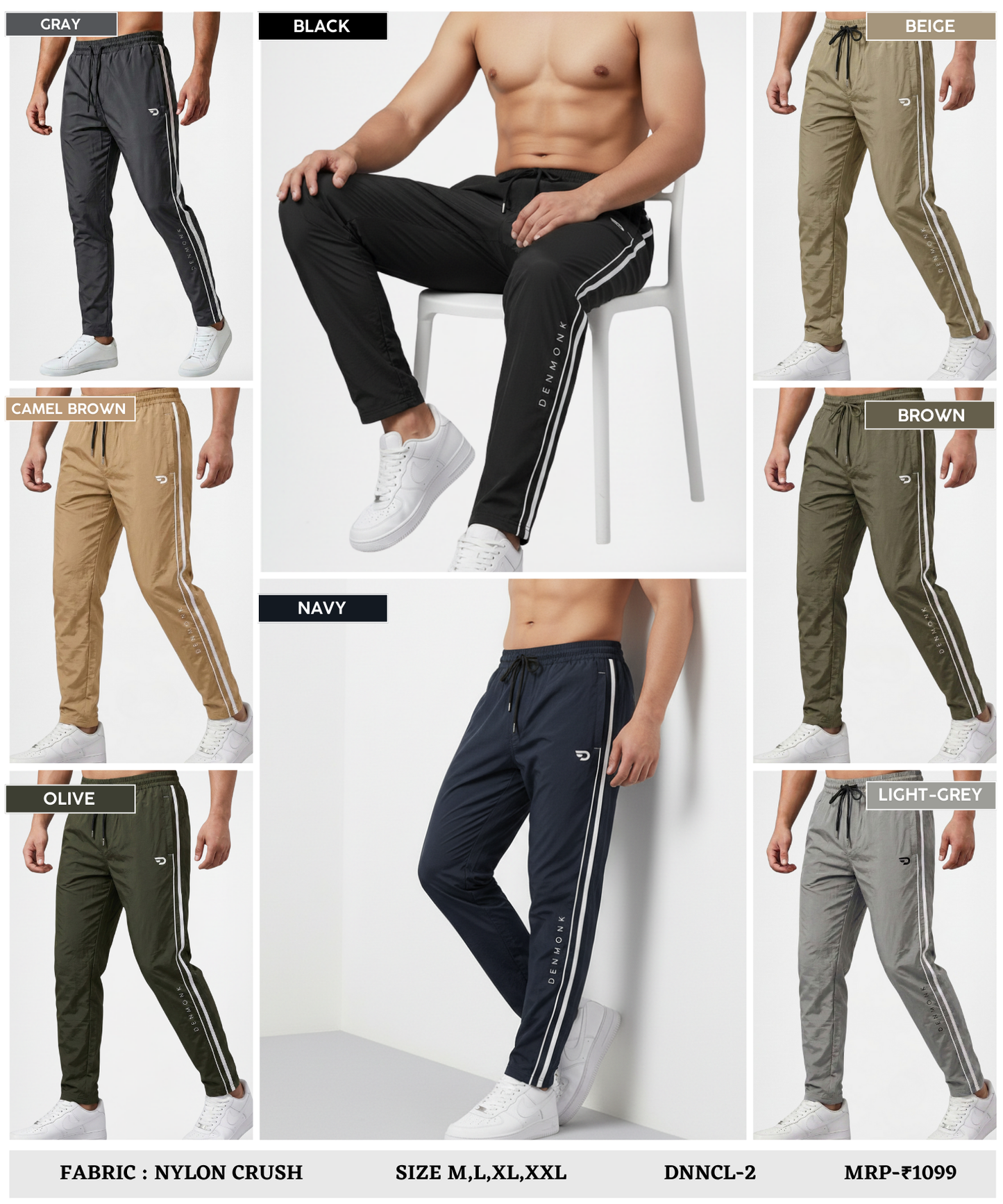 Imported Nylon Crush Lycra Lower | 180 GSM | 1 Piping & 1 Patti |