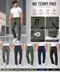 Denmonk Men’s Imported NS Terry Pro Lycra Track Pants | 180–190 GSM | Slim Fit