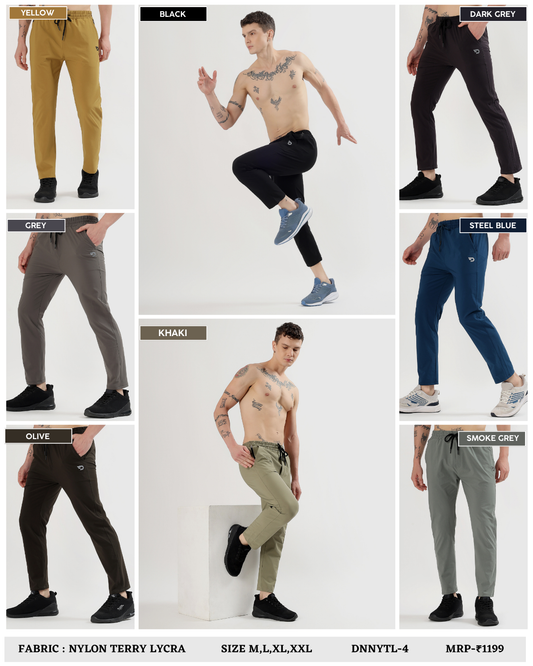 ActiveFit Trackpant – Imported Nylon Terry Lycra ( 180 GSM)