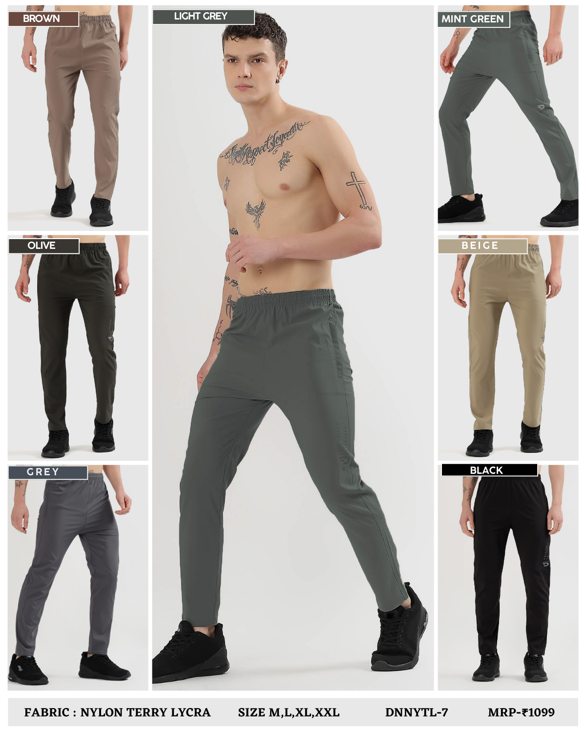 Imported Nylon Terry Lycra Lower (GSM 180-190)