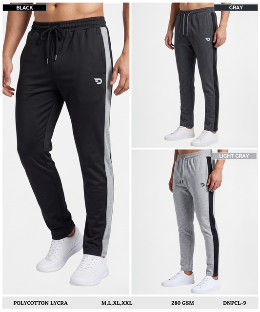 Men’s Imported Polycotton Lycra Track Pant – Heavy 280 GSM Fabric | Comfortable Slim