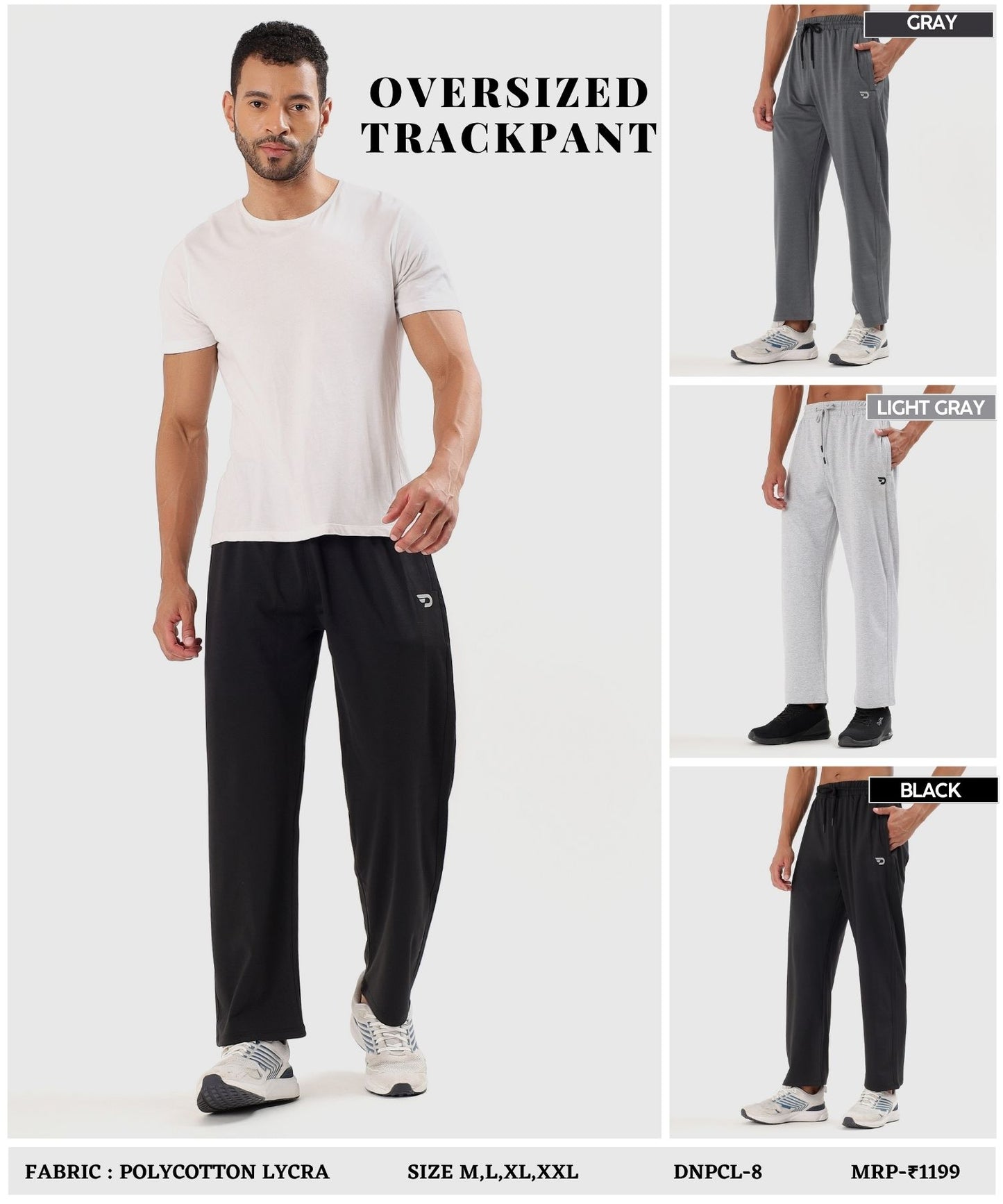 Urban Straight Fit Trackpant- Imported Poly Cotton Lycra  (GSM 280)