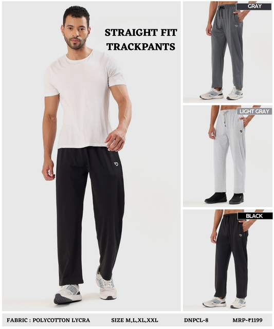 Urban Straight Trackpant- Imported Poly Cotton Lycra  (GSM 280)