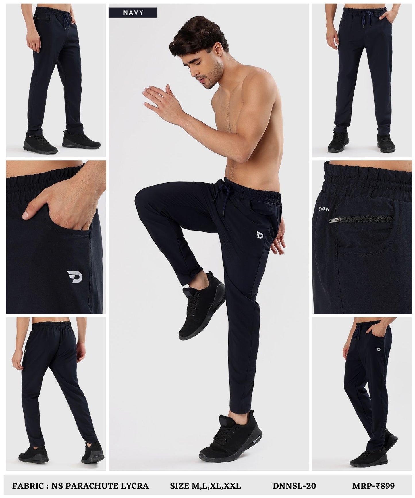 Parachute Flex TrackPant - Imported Ns Parachute Lycra Lower (20% Lycra 145 GSM)