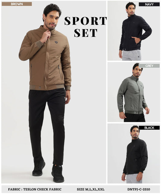 All-Weather Windcheater - Imported TESLON CHECK WINDCHEATER (GSM 350)