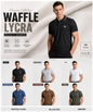 Men’s Premium Waffle Texture Polo T-Shirt – Lycra Stretch | 180 GSM | Regular Fit