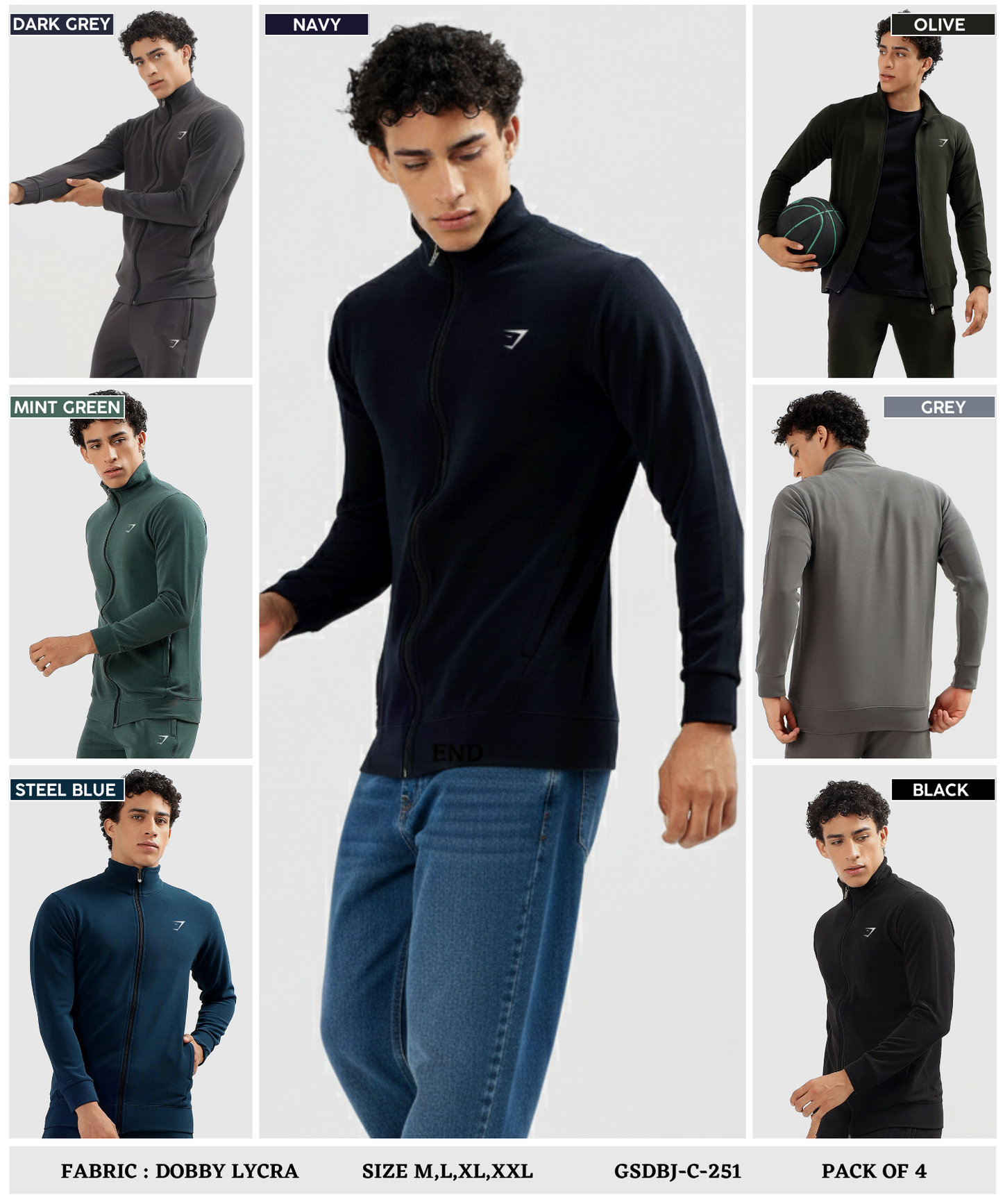 Imported Dobby Lycra Jacket (GSM 290)