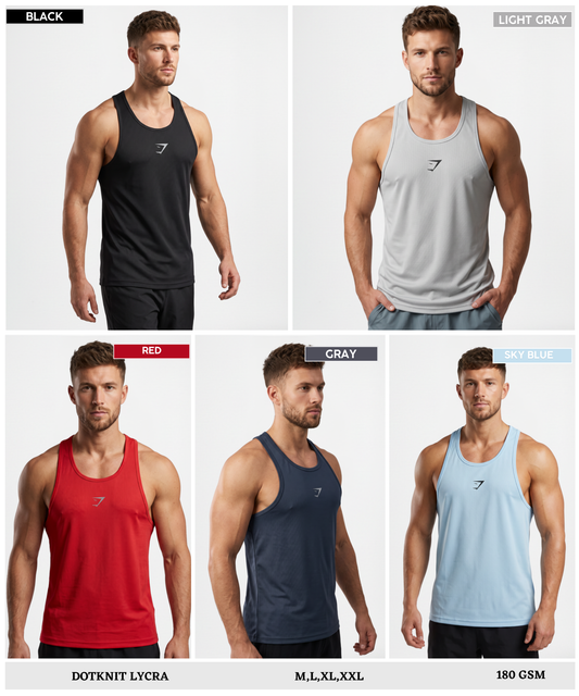 Imported Dotknit Lycra Sando (GSM 180)