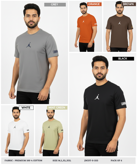 Premium Quality 100% Cotton Lycra T-Shirts (GSM 220)