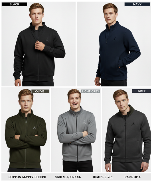 Imported Cotton Matty FleeceLycra Jacket GSM-350