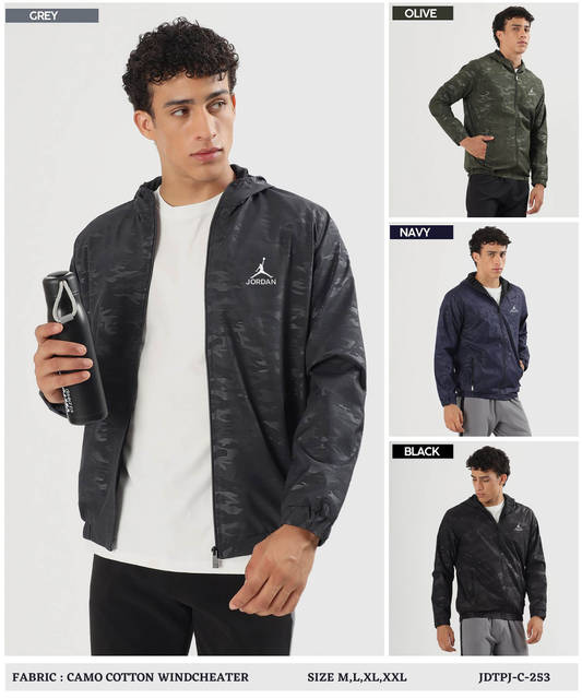 Imported Premium Quality Camo Cotton Windcheater Jackets (GSM 350)