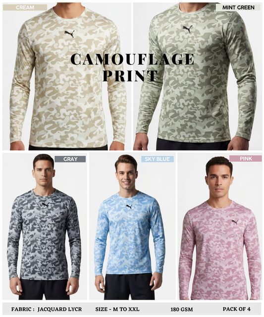 Jacquard Lycra T-Shirts