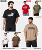 Men’s Premium Cotton Blend Over Sized T-shirts – 220 GSM | Multi Brand