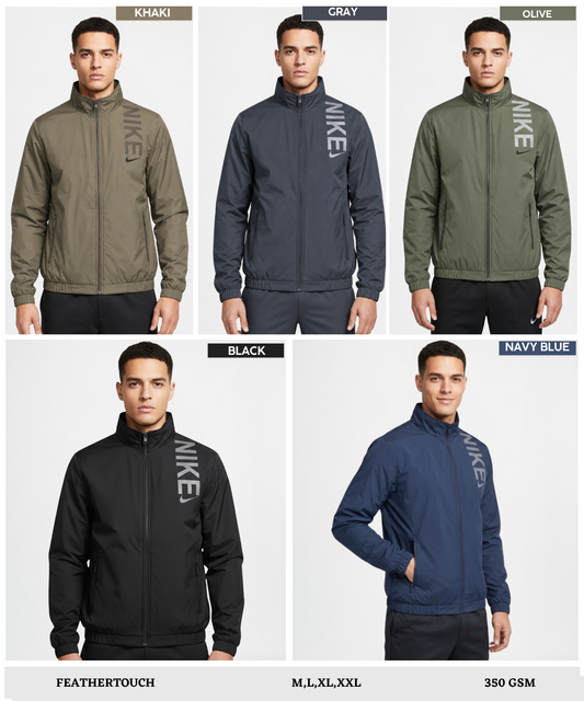 Imported Premium Feather Touch Windcheater Jackets With Inner Linning Fabric | 350 gsm | Regular Fit