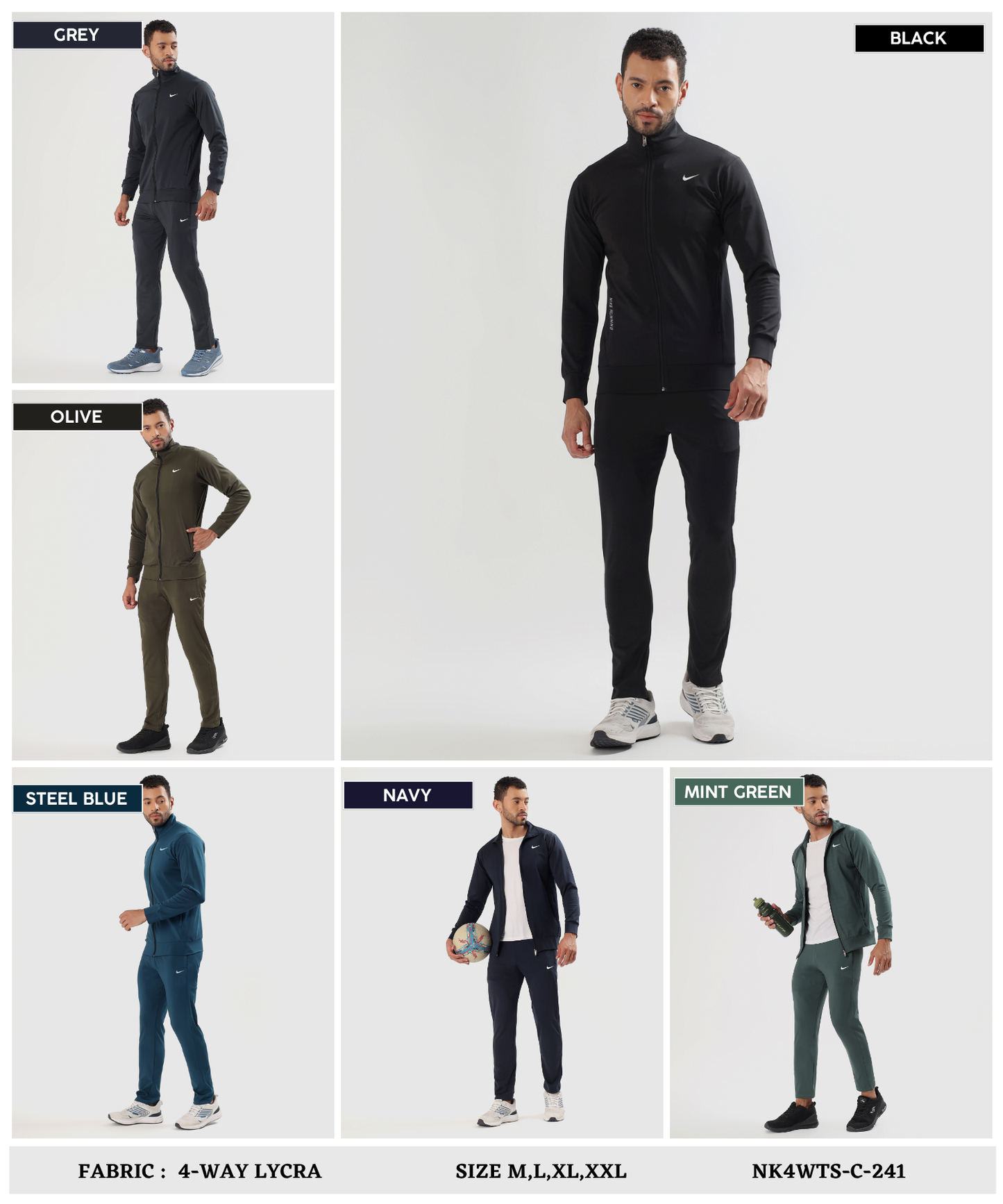 MetroMotion Tracksuit - 4way Taiwan Lycra(GSM290)