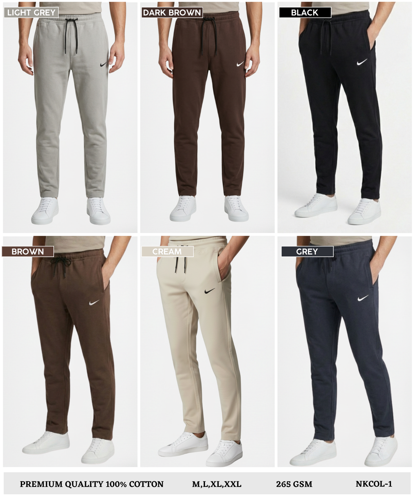 Premium Quality 100% Cotton Trackpant  (GSM 265)