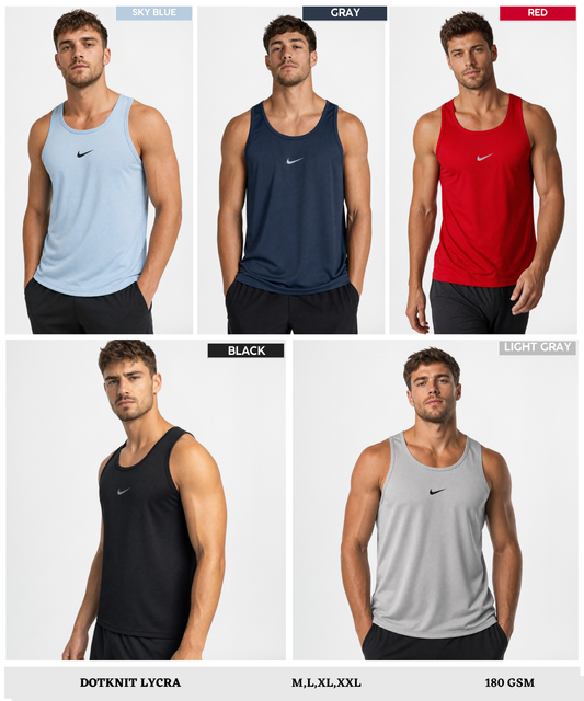 Imported Dotknit Lycra Sando (GSM 180)