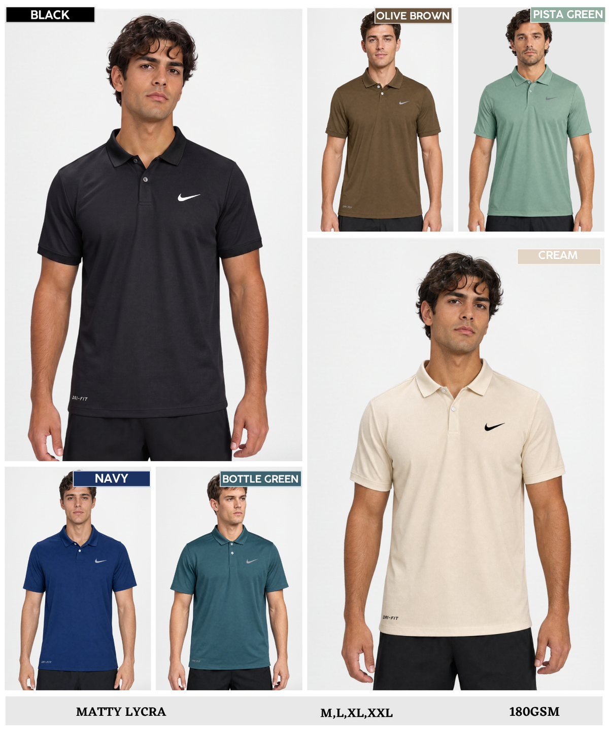Imported Matty Lycra T-Shirts (GSM 180)