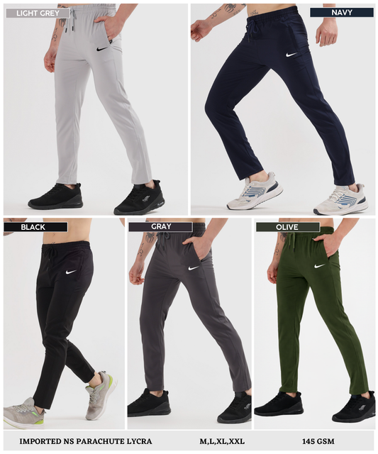 Imported Ns Parachute Lycra Lower (15% Lycra 145 GSM)