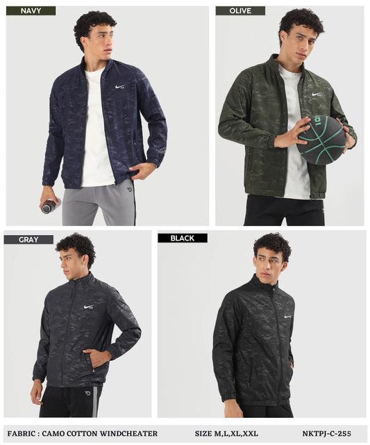 Premium Quality Camo Cotton Windcheater Jackets (GSM 350)