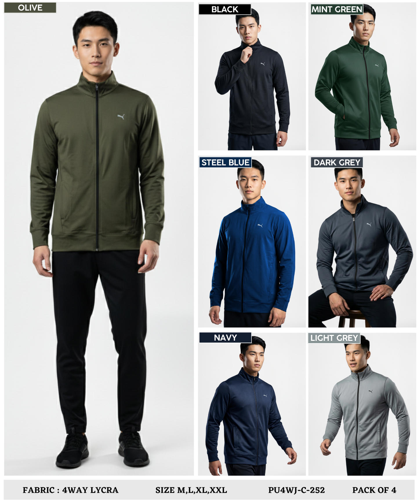 Imported 4way Taiwan Lycra Jackets (GSM 290)