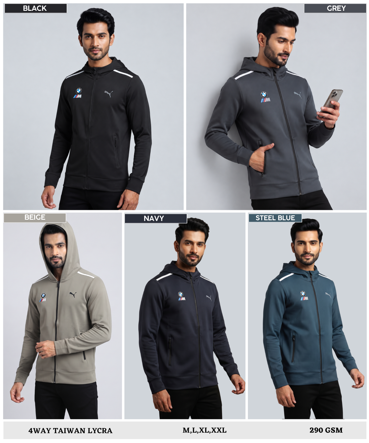 Imported 4way Taiwan Lycra Jackets (GSM 290)