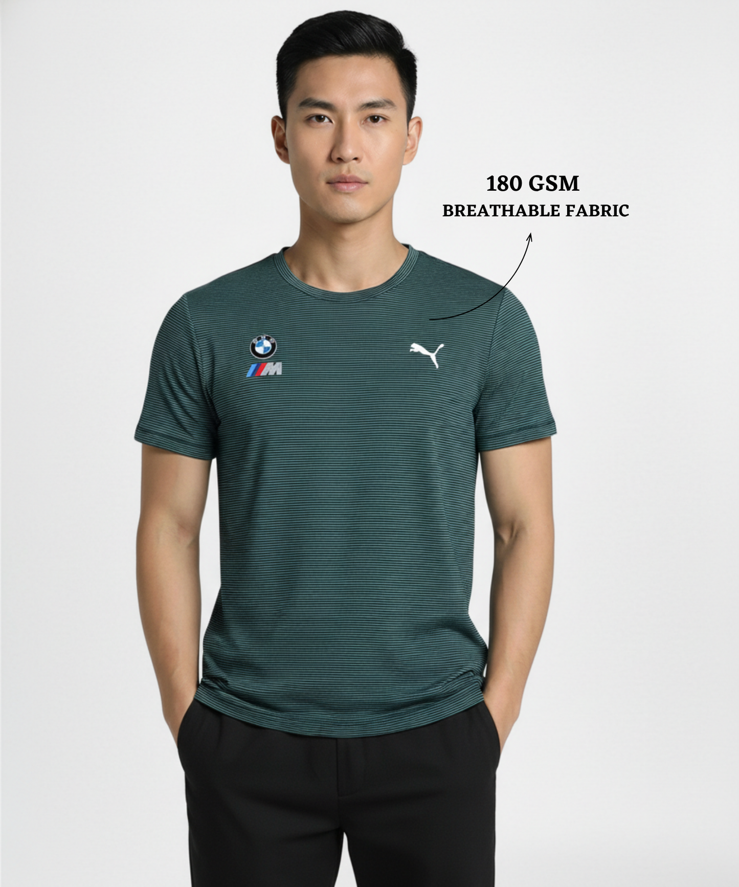Imported Cord Lycra T-Shirt | Half Sleeves