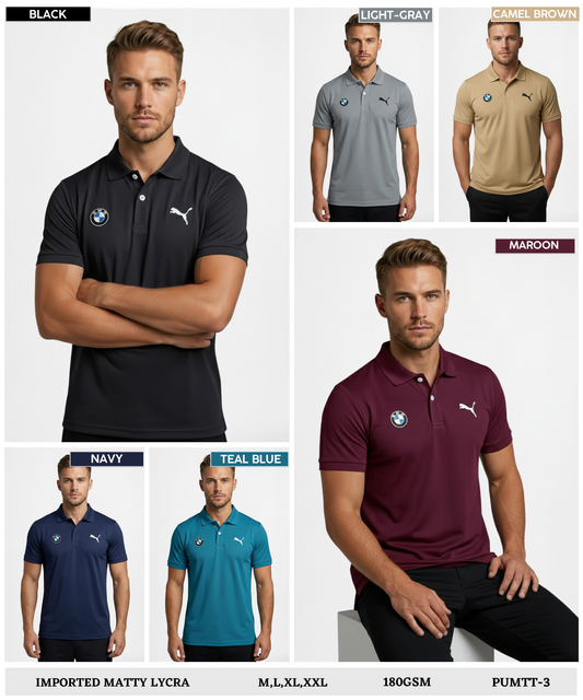 Imported Matty Lycra T-Shirts (GSM 180)