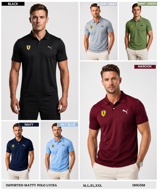 Imported Matty Lycra T-Shirts (GSM 180)