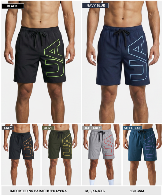 Imported Ns Parachute Lycra Shorts (15% Lycra GSM 130)