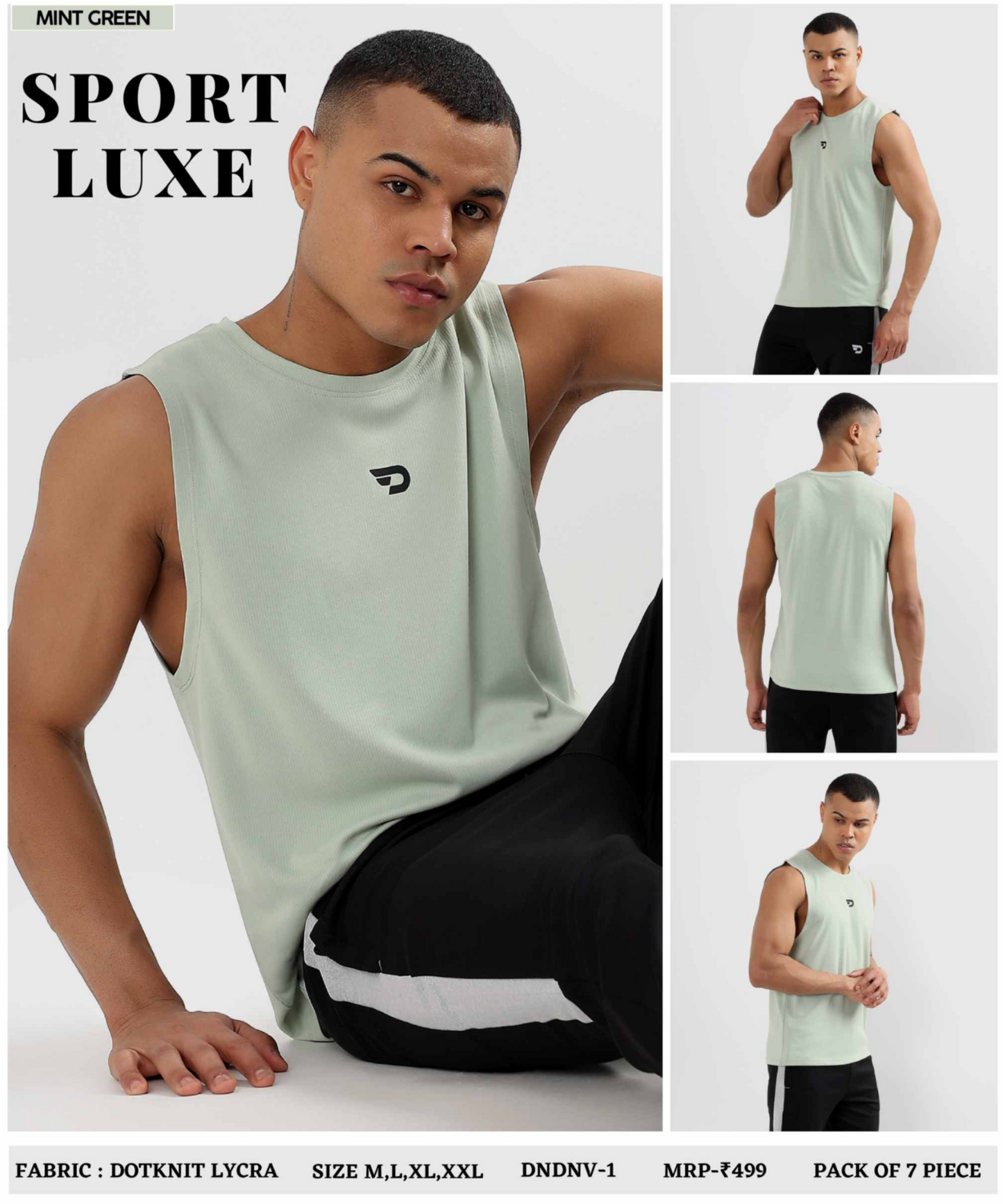 Flex Vest - Imported Dotknit Lycra Sando (GSM 180)