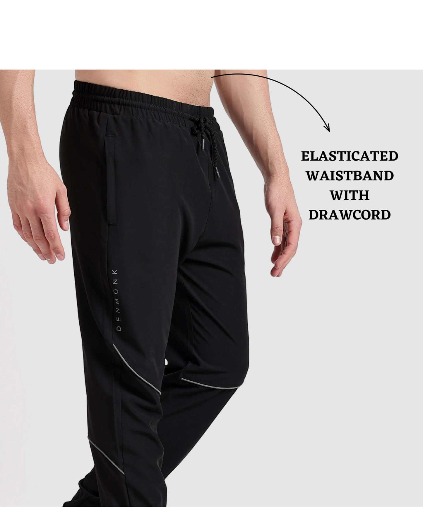 Everyday Stretch Track Pants - Imported Ns Parachute Lycra Lower (15% Lycra 145 GSM)