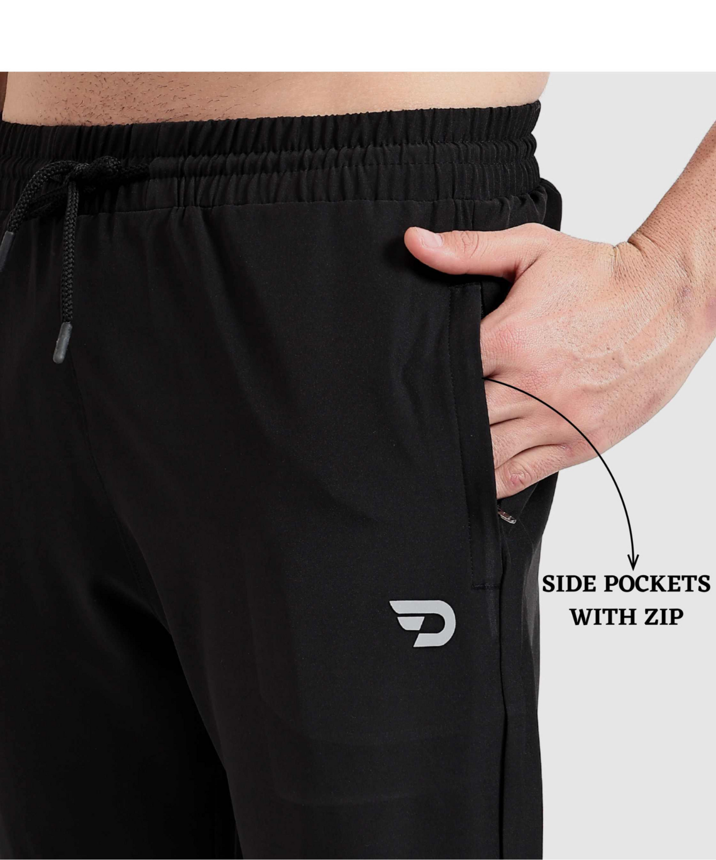 Everyday Stretch Track Pants - Imported Ns Parachute Lycra Lower (15% Lycra 145 GSM)