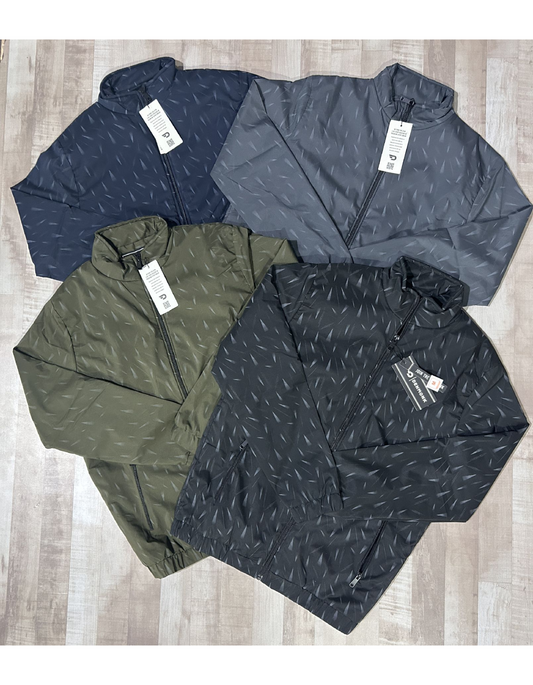 Premium Feather Touch Embossed Printed Windcheater