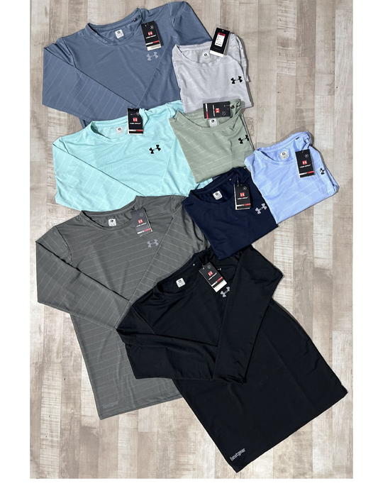 Pinpoint Strip Knit Lycra T-shirts