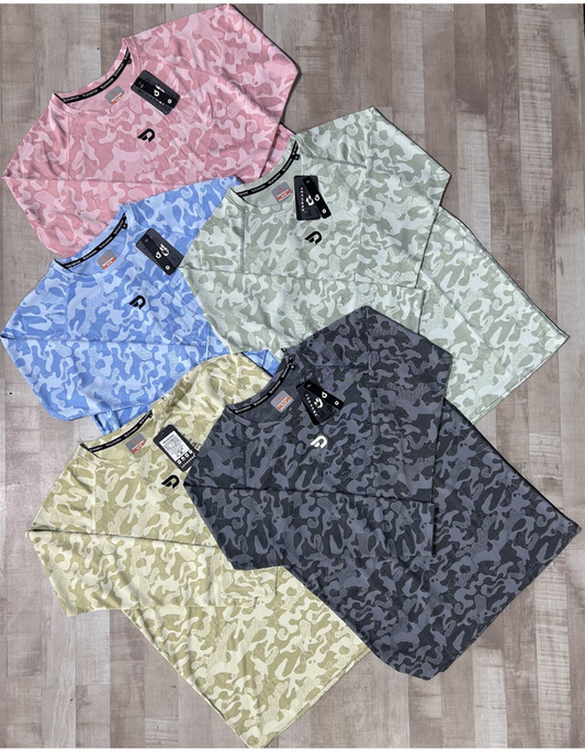 Jacquard Lycra T-Shirts