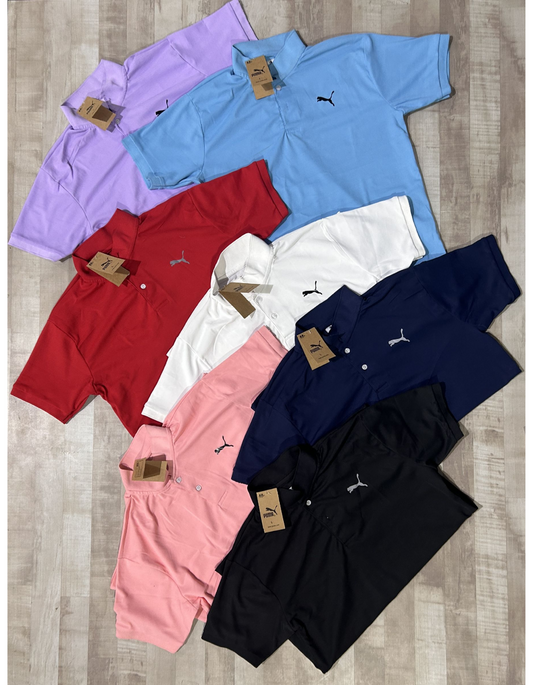 Matty Lycra Polo T-Shirts
