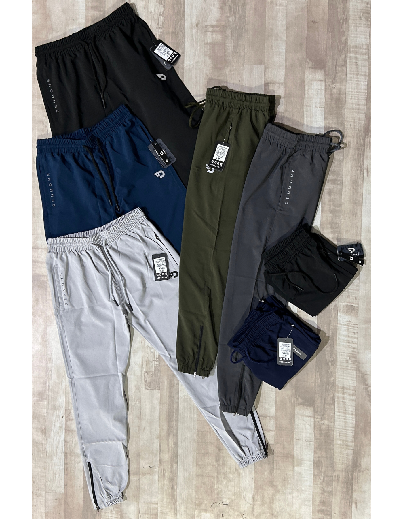 Imported NS Parachute Lycra TrackPant/ Lower (15% Lycra 145 GSM) Ankle Zipped