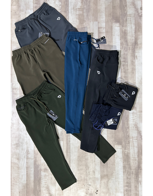 PowerFit – Imported Dobby Lycra | 280 GSM | D-Pocket + Extra Zip Pocket | Regular Hem | Lower / Track Pant - B2BZONE