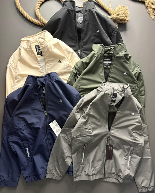 Imported Premium Feather touch Waterproof Windcheater ( Gsm 350 , Rice-knit fabric inside )