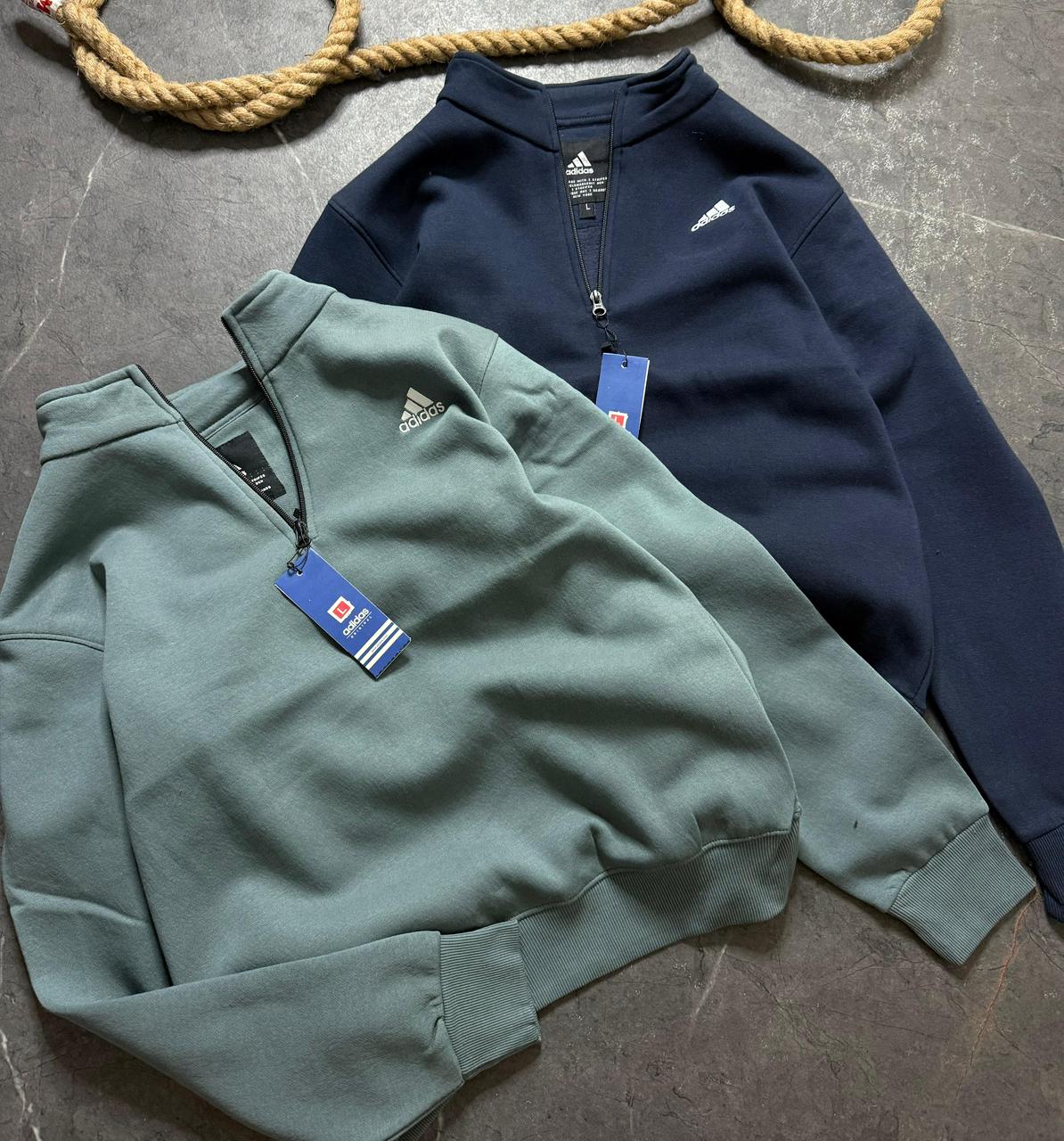 Premium Quality 3 Thread Cotton Fleece Half Zipper Sweat-Shirt (GSM 350)